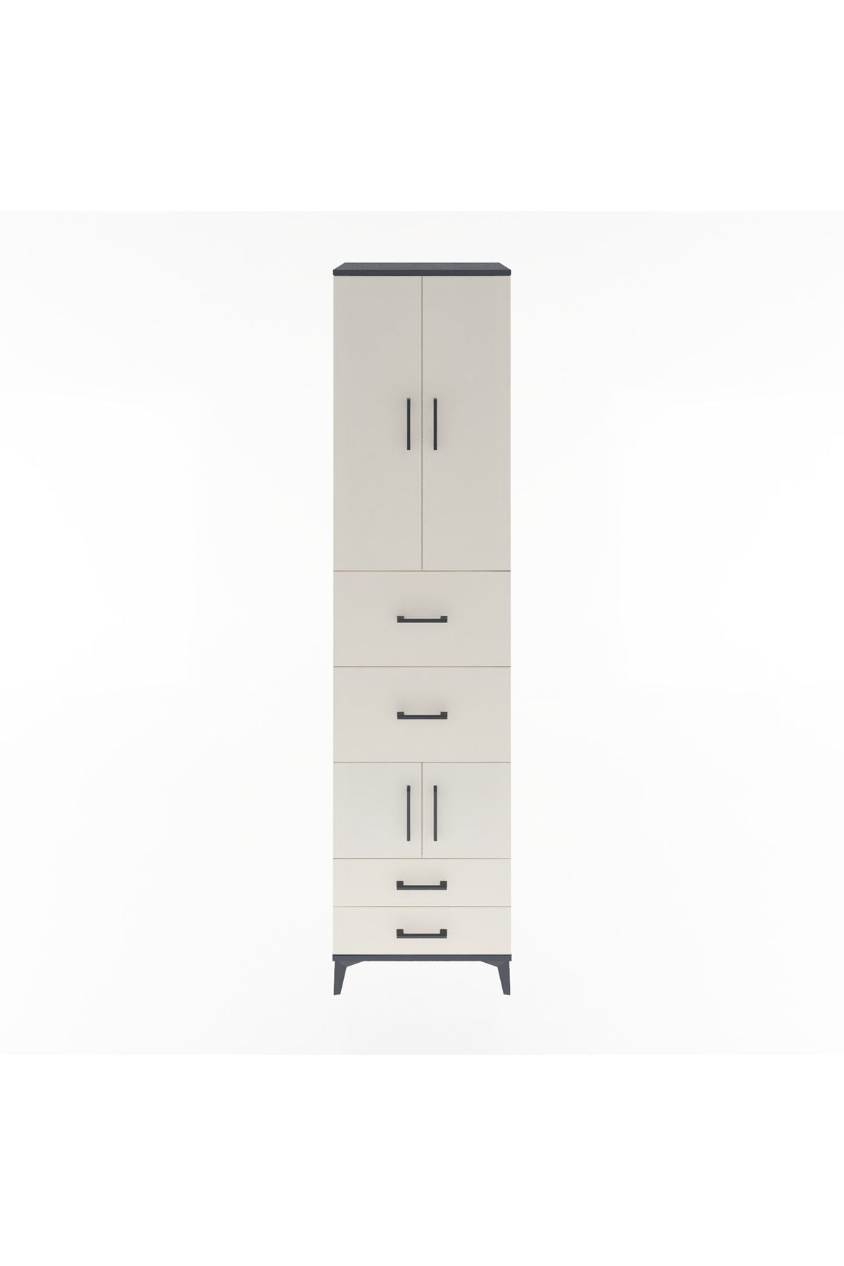 Hyperion Dolap 4 Raflı 4 Çekmeceli 4 Kapaklı 60x44x243 - S65M061V4B