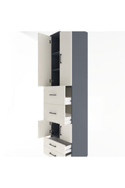 Hyperion Dolap 4 Raflı 4 Çekmeceli 4 Kapaklı 60x44x243 - S65M061V4B