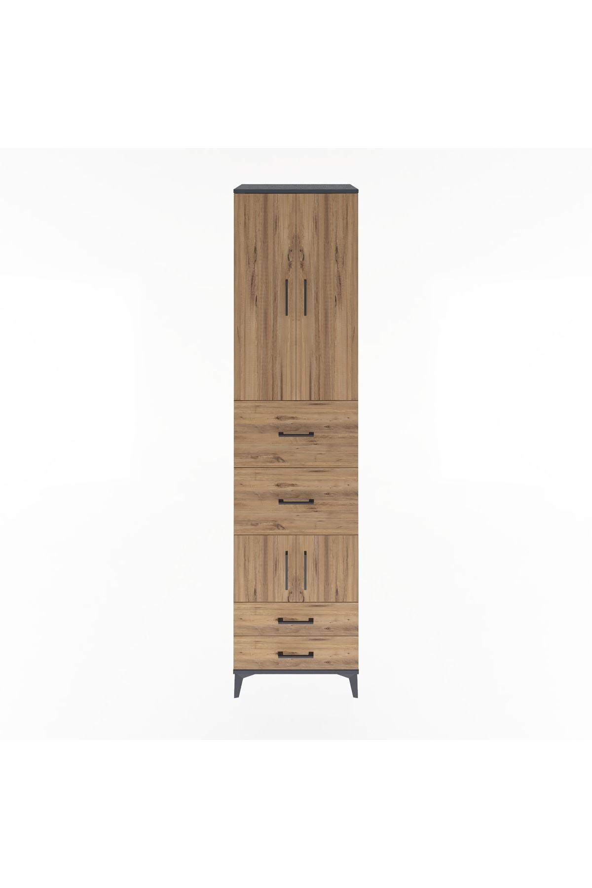 Hyperion Dolap 4 Raflı 4 Çekmeceli 4 Kapaklı 60x44x243 - S65M061V6B