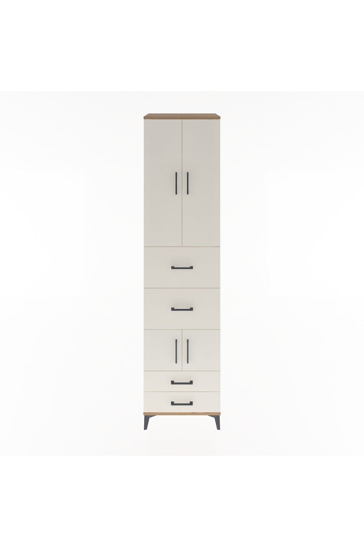 Hyperion Dolap 4 Raflı 4 Çekmeceli 4 Kapaklı 60x44x243 - S65M061V7B