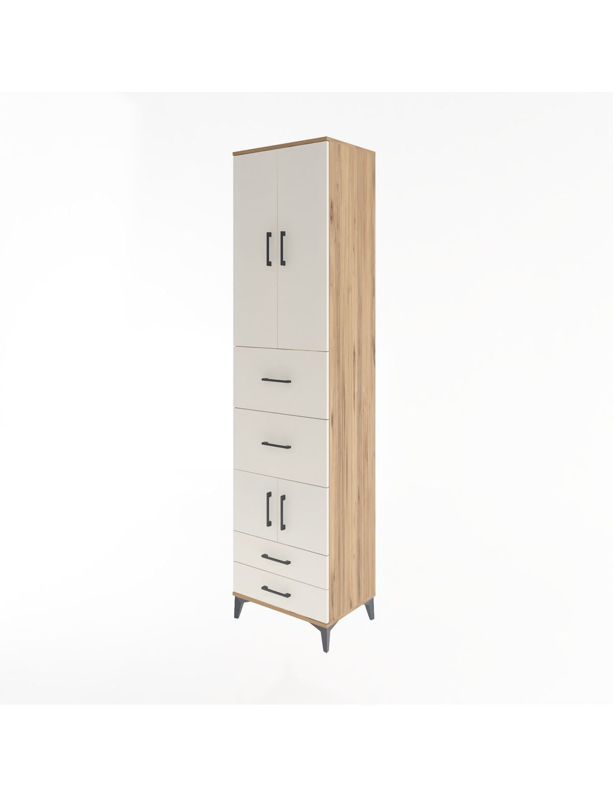 Hyperion Dolap 4 Raflı 4 Çekmeceli 4 Kapaklı 60x44x243 - S65M061V7B