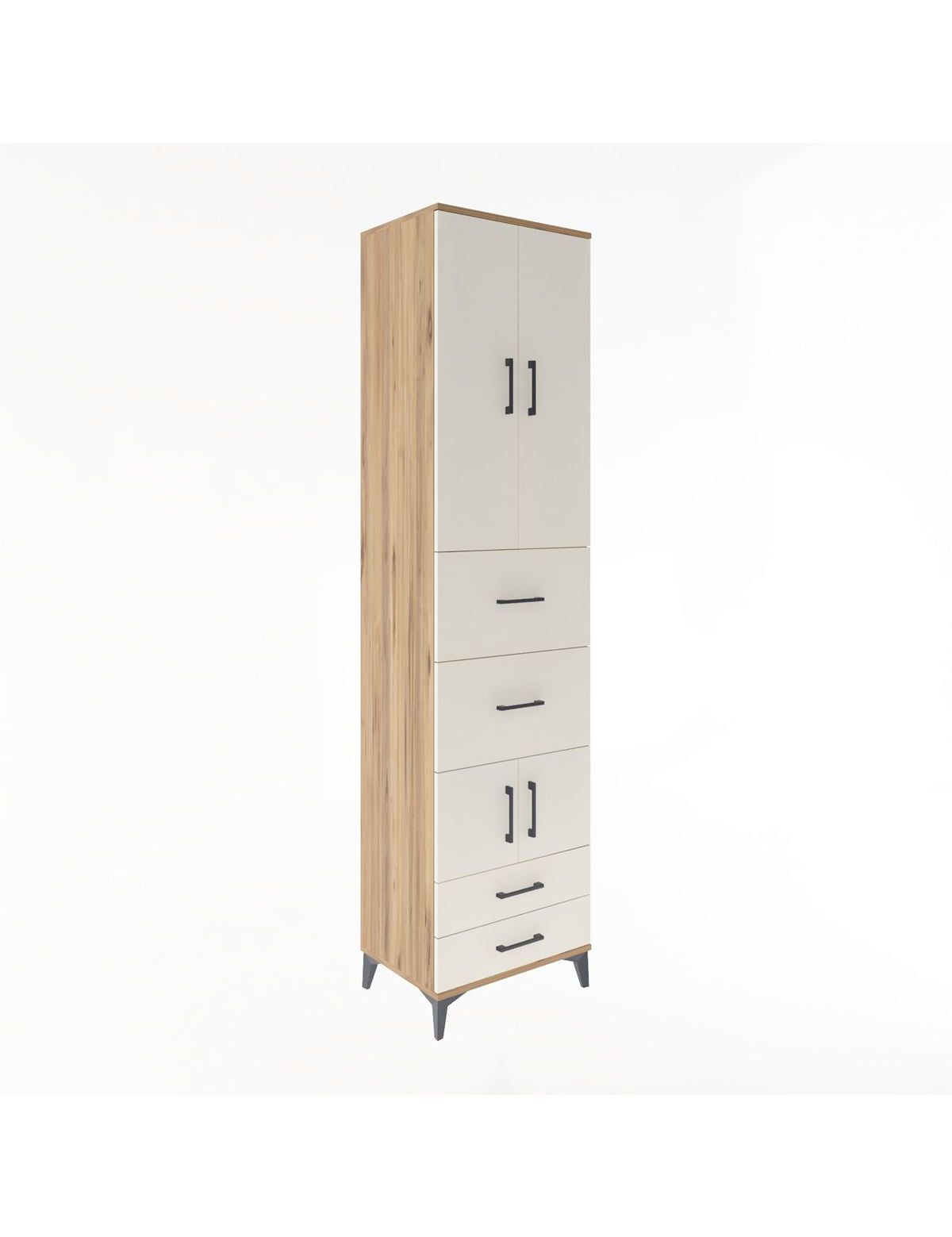 Hyperion Dolap 4 Raflı 4 Çekmeceli 4 Kapaklı 60x44x243 - S65M061V7B