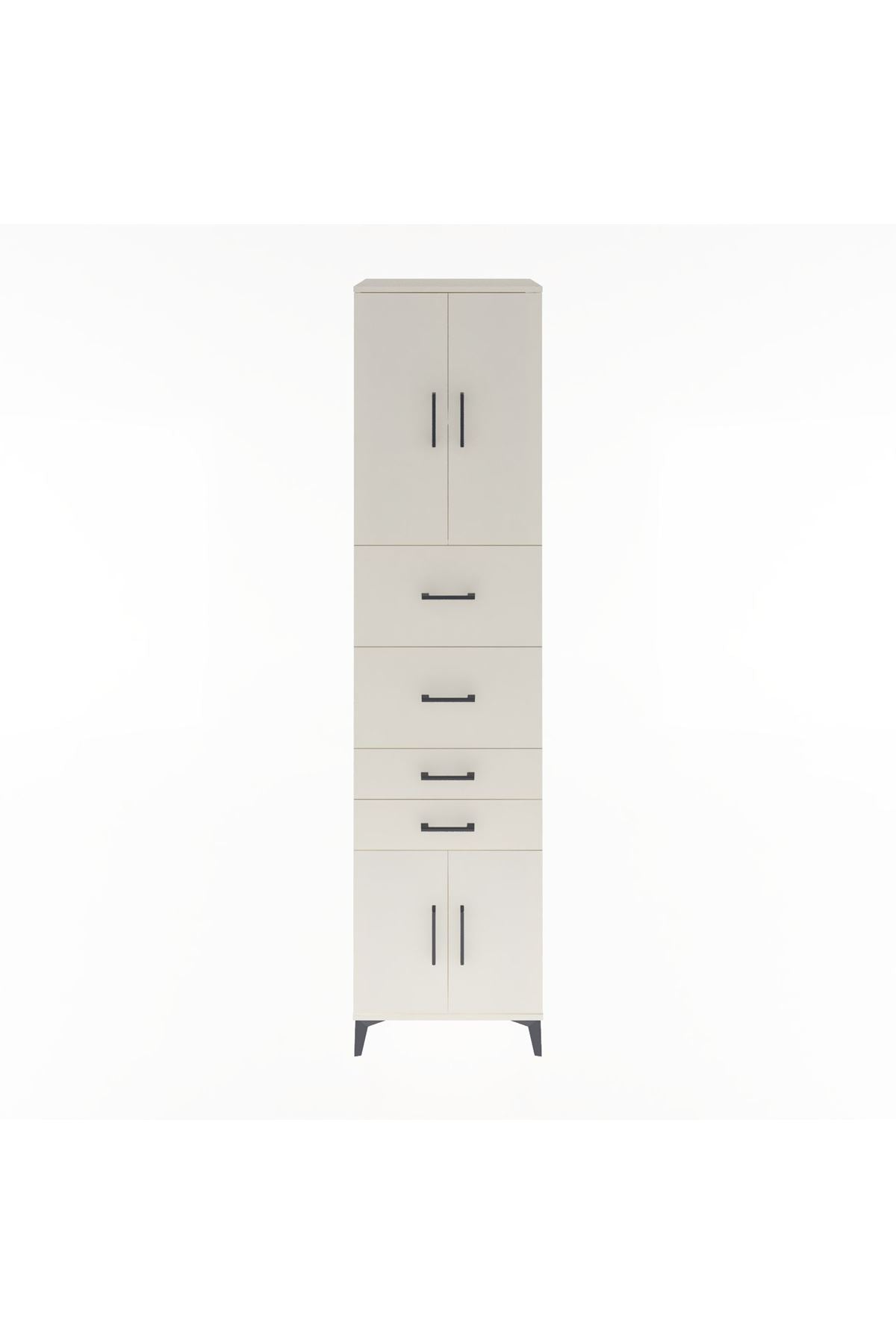 Hyperion Dolap 2 Raflı 4 Çekmeceli 4 Kapaklı 60x44x243 - S65M063V1B