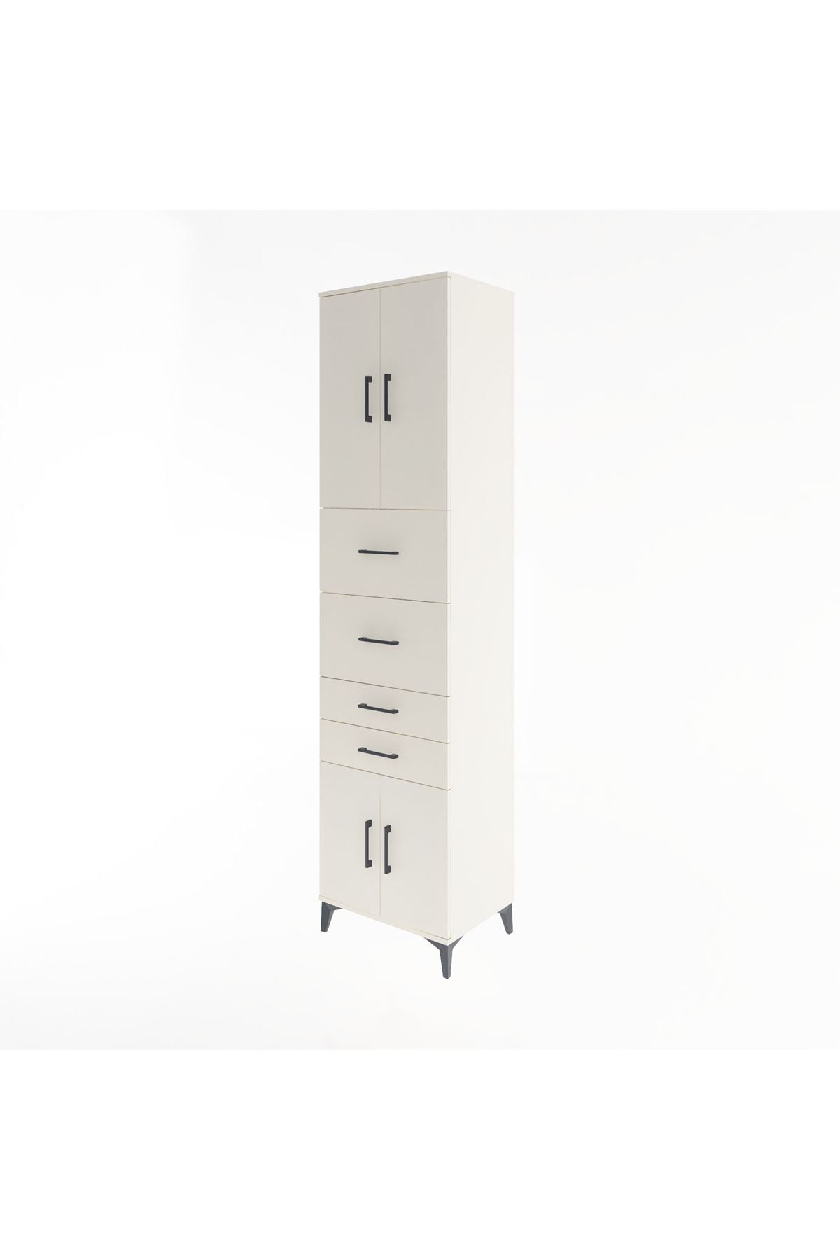 Hyperion Dolap 2 Raflı 4 Çekmeceli 4 Kapaklı 60x44x243 - S65M063V1B