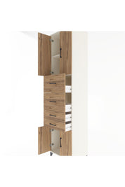 Hyperion Dolap 2 Raflı 4 Çekmeceli 4 Kapaklı 60x44x243 - S65M063V3B