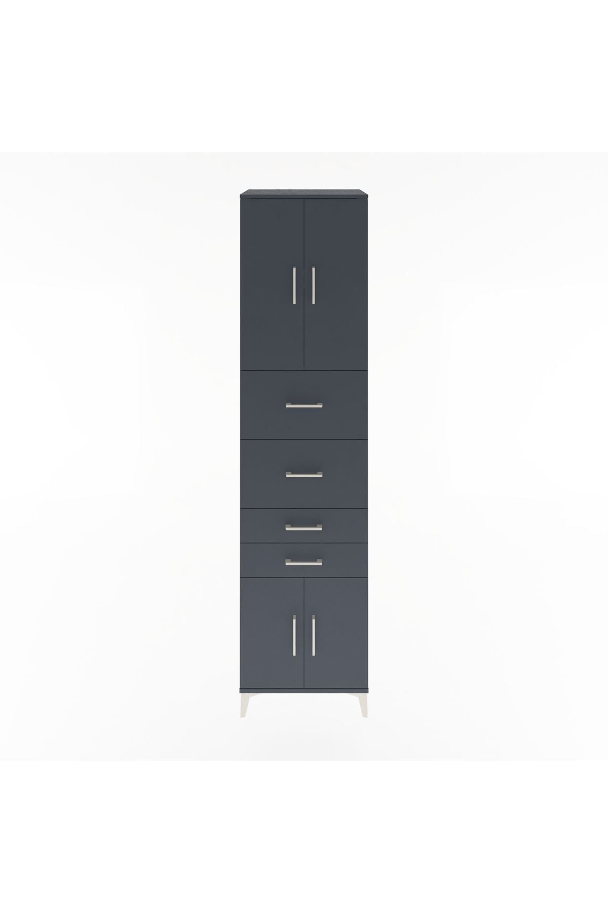 Hyperion Dolap 2 Raflı 4 Çekmeceli 4 Kapaklı 60x44x243 - S65M063V5B