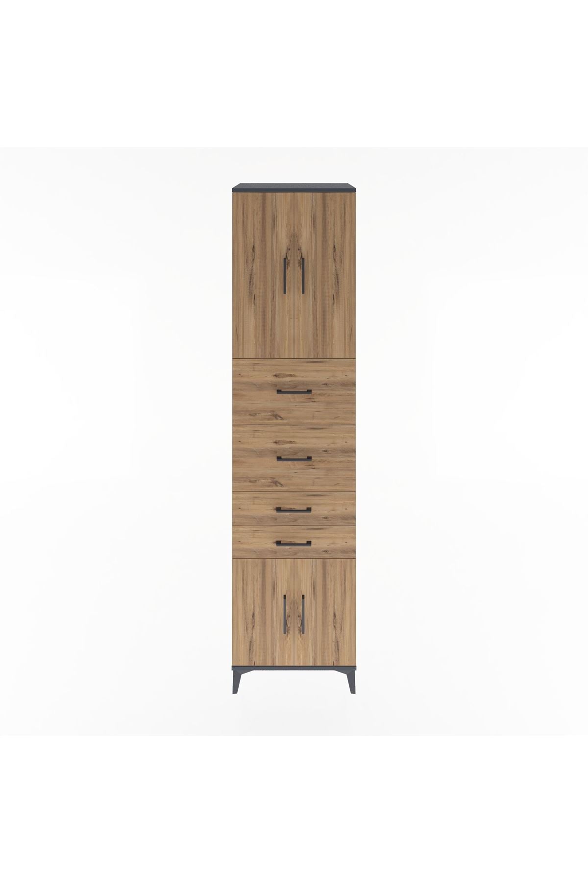 Hyperion Dolap 2 Raflı 4 Çekmeceli 4 Kapaklı 60x44x243 - S65M063V6B