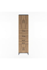 Hyperion Dolap 2 Raflı 4 Çekmeceli 4 Kapaklı 60x44x243