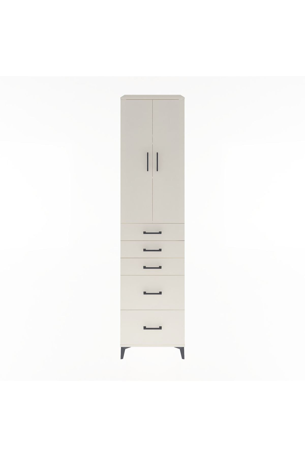 Hyperion Dolap 3 Raflı 5 Çekmeceli 2 Kapaklı 60x44x243 - S65M064V1B