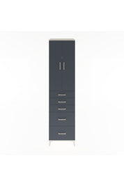 Hyperion Dolap 3 Raflı 5 Çekmeceli 2 Kapaklı 60x44x243 - S65M064V2B