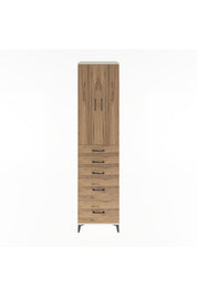 Hyperion Dolap 3 Raflı 5 Çekmeceli 2 Kapaklı 60x44x243 - S65M064V3B