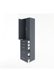 Hyperion Dolap 3 Raflı 5 Çekmeceli 2 Kapaklı 60x44x243 - S65M064V5B