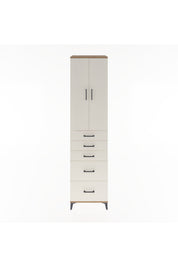 Hyperion Dolap 3 Raflı 5 Çekmeceli 2 Kapaklı 60x44x243 - S65M064V7B