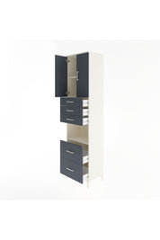 Hyperion Dolap 3 Raflı 5 Çekmeceli 2 Kapaklı 60x44x243 - S65M065V2B