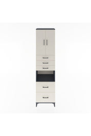 Hyperion Dolap 3 Raflı 5 Çekmeceli 2 Kapaklı 60x44x243 - S65M065V4B