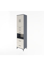 Hyperion Dolap 3 Raflı 5 Çekmeceli 2 Kapaklı 60x44x243 - S65M065V4B