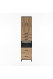 Hyperion Dolap 3 Raflı 5 Çekmeceli 2 Kapaklı 60x44x243 - S65M065V6B