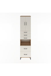 Hyperion Dolap 3 Raflı 5 Çekmeceli 2 Kapaklı 60x44x243 - S65M065V7B