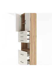 Hyperion Dolap 3 Raflı 5 Çekmeceli 2 Kapaklı 60x44x243 - S65M065V7B