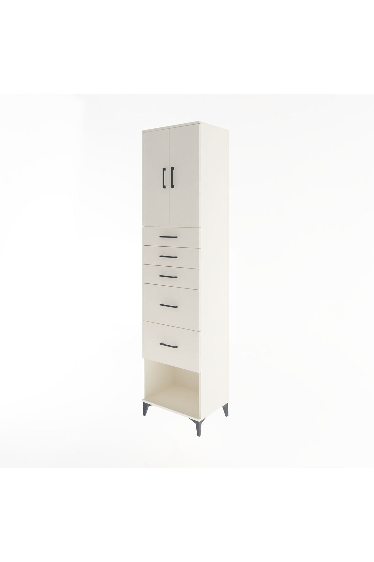 Hyperion Dolap 2 Raflı 5 Çekmeceli 2 Kapaklı 60x44x243 - S65M066V1B