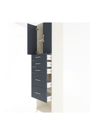 Hyperion Dolap 2 Raflı 5 Çekmeceli 2 Kapaklı 60x44x243 - S65M066V2B