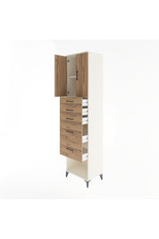 Hyperion Dolap 2 Raflı 5 Çekmeceli 2 Kapaklı 60x44x243 - S65M066V3B