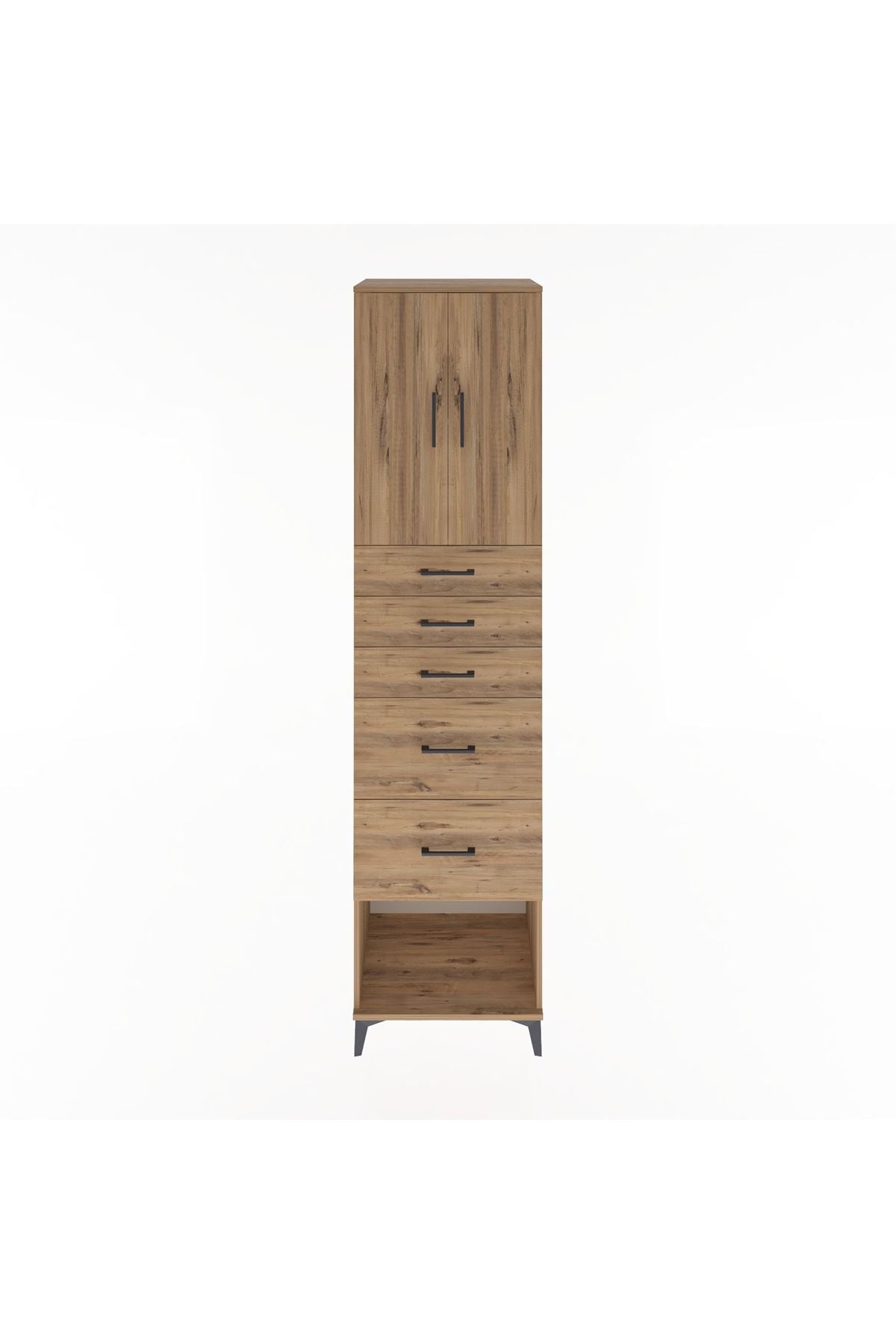 Hyperion Dolap 2 Raflı 5 Çekmeceli 2 Kapaklı 60x44x243 - S65M066V9B