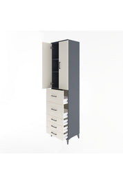 Hyperion Dolap 3 Raflı 5 Çekmeceli 2 Kapaklı 60x44x243 - S65M067V4B