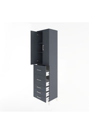 Hyperion Dolap 3 Raflı 5 Çekmeceli 2 Kapaklı 60x44x243 - S65M067V5B