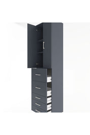 Hyperion Dolap 3 Raflı 5 Çekmeceli 2 Kapaklı 60x44x243 - S65M067V5B