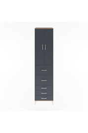 Hyperion Dolap 3 Raflı 5 Çekmeceli 2 Kapaklı 60x44x243 - S65M067V8B