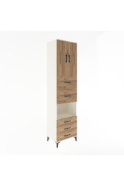 Hyperion Dolap 3 Raflı 5 Çekmeceli 2 Kapaklı 60x44x243 - S65M068V3B