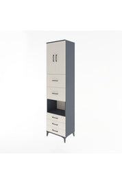 Hyperion Dolap 3 Raflı 5 Çekmeceli 2 Kapaklı 60x44x243 - S65M068V4B