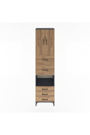 Hyperion Dolap 3 Raflı 5 Çekmeceli 2 Kapaklı 60x44x243 - S65M068V6B