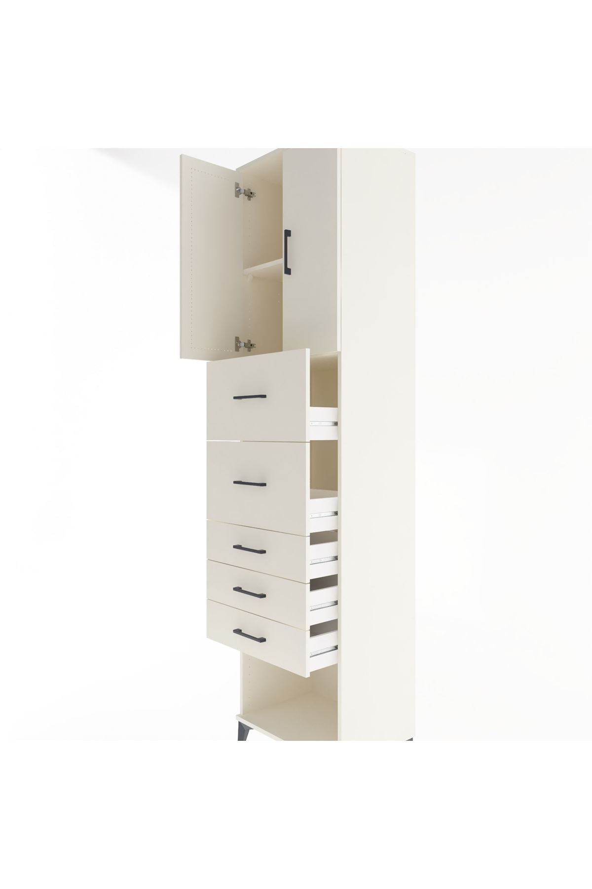 Hyperion Dolap 2 Raflı 5 Çekmeceli 2 Kapaklı 60x44x243 - S65M069V1B