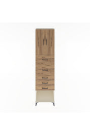 Hyperion Dolap 2 Raflı 5 Çekmeceli 2 Kapaklı 60x44x243 - S65M069V3B