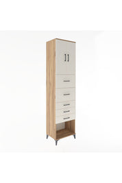 Hyperion Dolap 2 Raflı 5 Çekmeceli 2 Kapaklı 60x44x243 - S65M069V7B