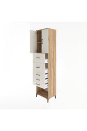 Hyperion Dolap 2 Raflı 5 Çekmeceli 2 Kapaklı 60x44x243 - S65M069V7B