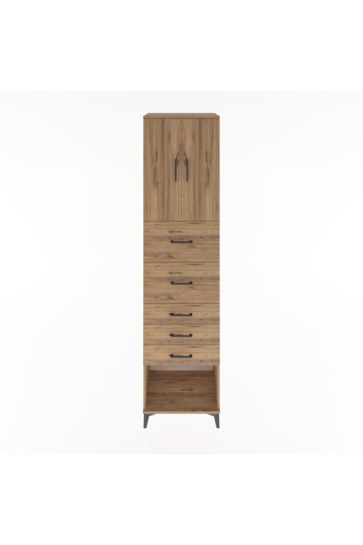 Hyperion Dolap 2 Raflı 5 Çekmeceli 2 Kapaklı 60x44x243 - S65M069V9B