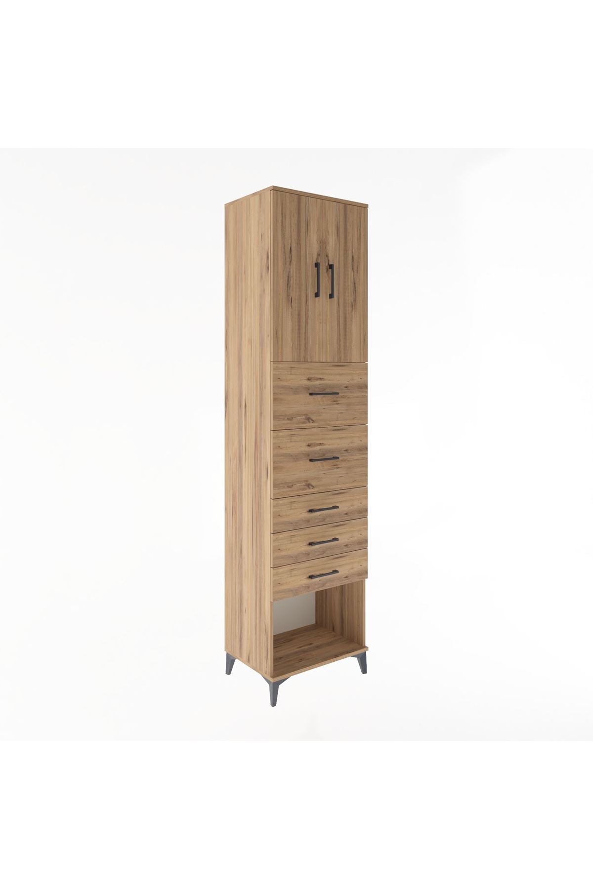 Hyperion Dolap 2 Raflı 5 Çekmeceli 2 Kapaklı 60x44x243 - S65M069V9B
