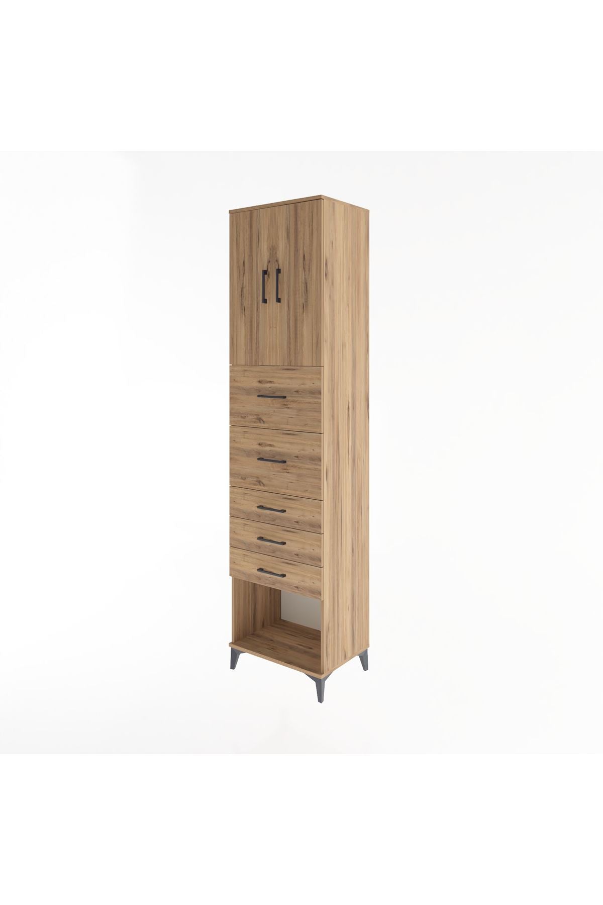 Hyperion Dolap 2 Raflı 5 Çekmeceli 2 Kapaklı 60x44x243 - S65M069V9B