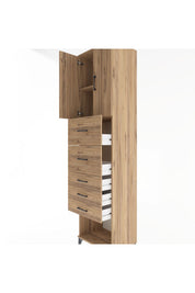 Hyperion Dolap 2 Raflı 5 Çekmeceli 2 Kapaklı 60x44x243 - S65M069V9B