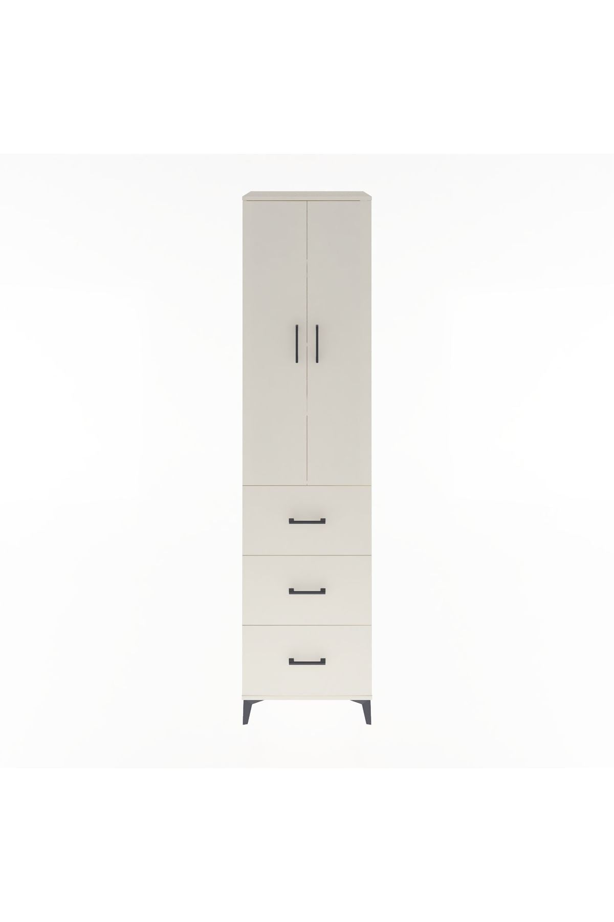 Hyperion Dolap 4 Raflı 3 Çekmeceli 2 Kapaklı 60x44x243 - S65M070V1B