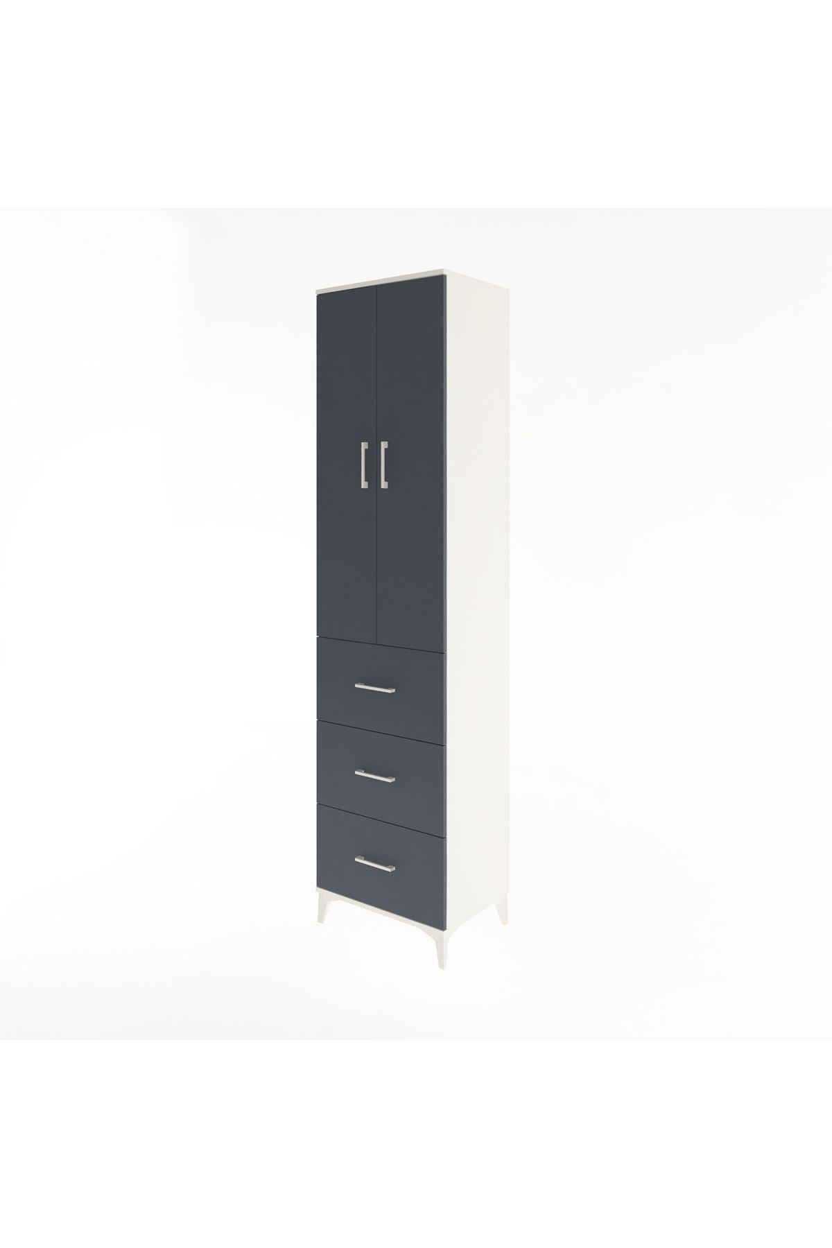 Hyperion Dolap 4 Raflı 3 Çekmeceli 2 Kapaklı 60x44x243 - S65M070V2B