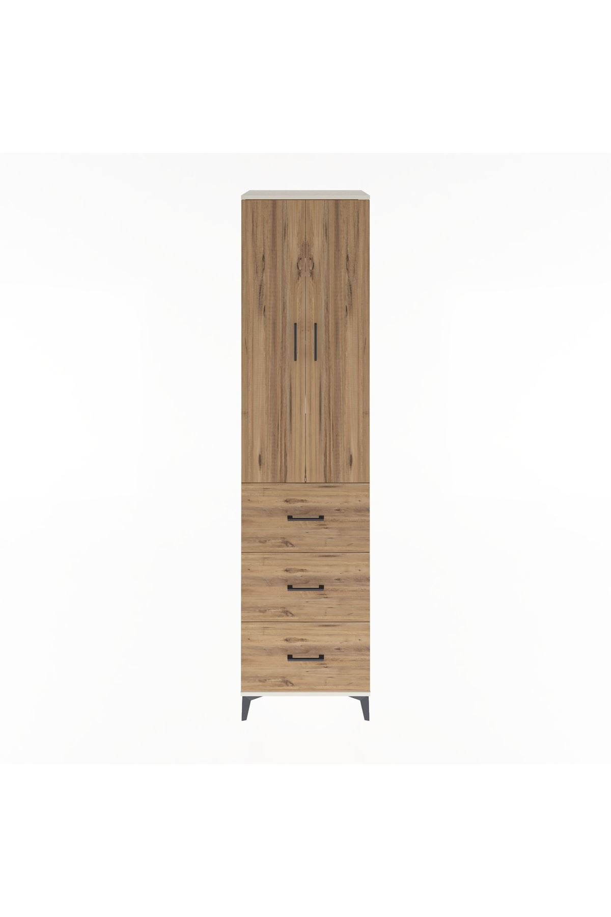 Hyperion Dolap 4 Raflı 3 Çekmeceli 2 Kapaklı 60x44x243 - S65M070V3B