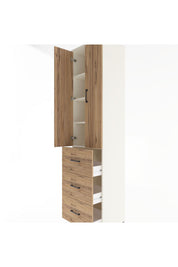 Hyperion Dolap 4 Raflı 3 Çekmeceli 2 Kapaklı 60x44x243 - S65M070V3B