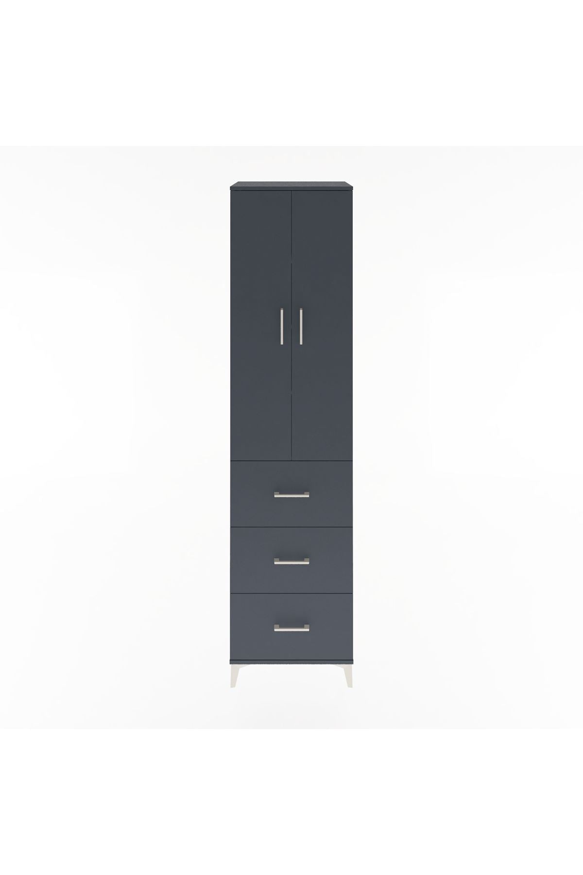 Hyperion Dolap 4 Raflı 3 Çekmeceli 2 Kapaklı 60x44x243 - S65M070V5B