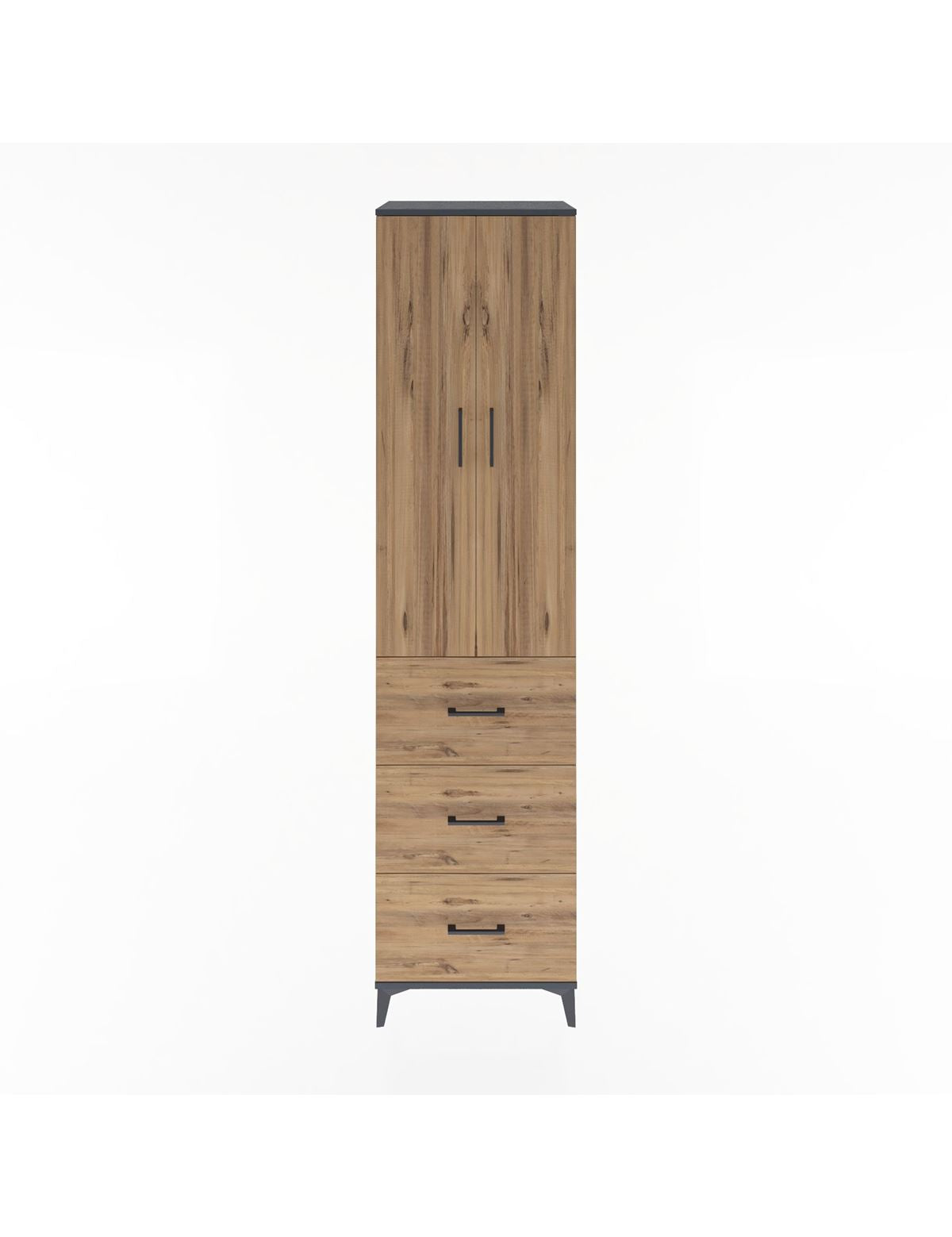 Hyperion Dolap 4 Raflı 3 Çekmeceli 2 Kapaklı 60x44x243 - S65M070V6B