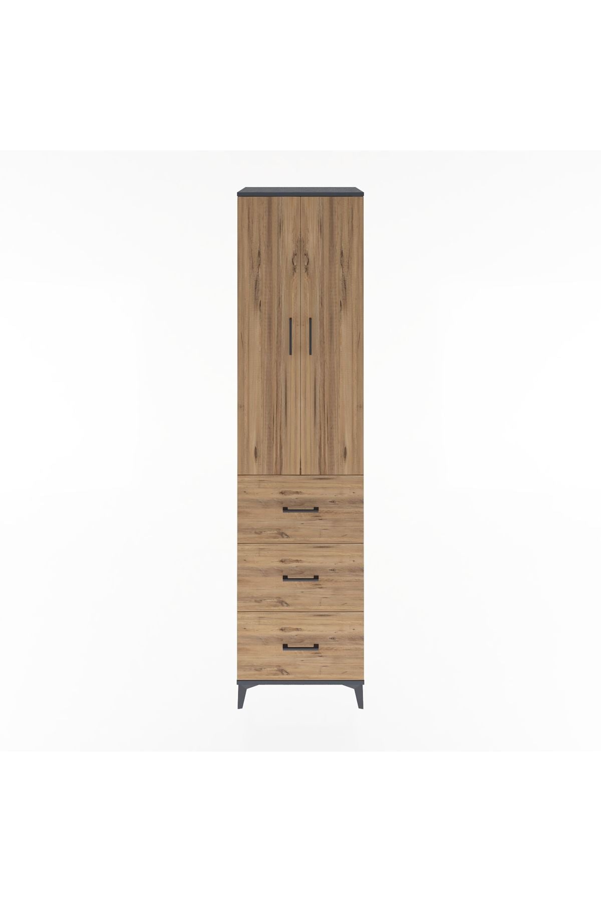 Hyperion Dolap 4 Raflı 3 Çekmeceli 2 Kapaklı 60x44x243 - S65M070V6B