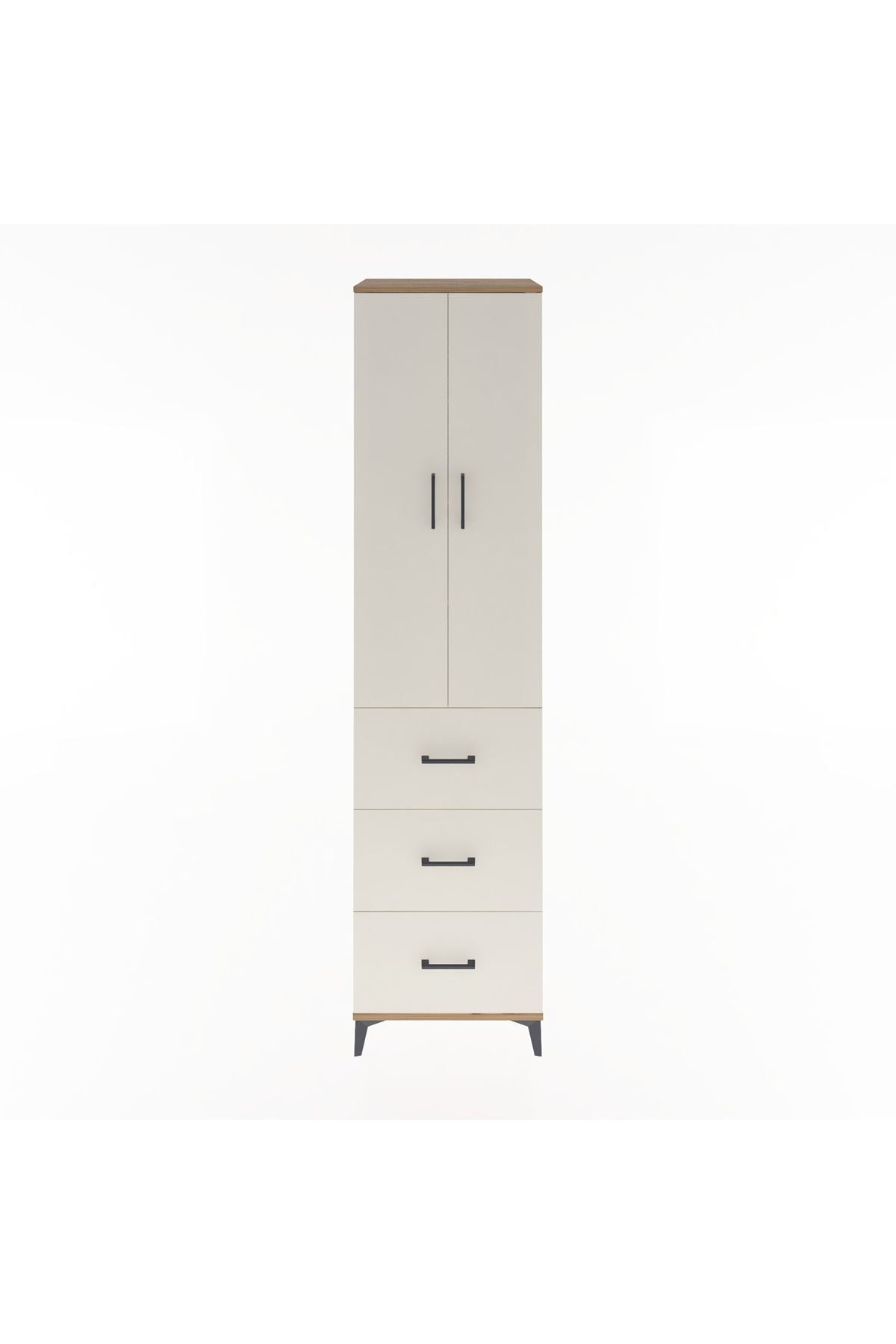 Hyperion Dolap 4 Raflı 3 Çekmeceli 2 Kapaklı 60x44x243 - S65M070V7B